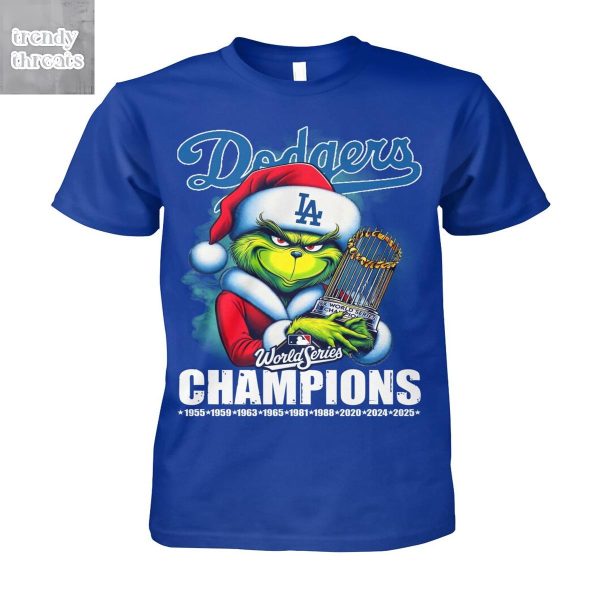 Los Angeles Dodgers x The Grinch World Series Champions T Shirt