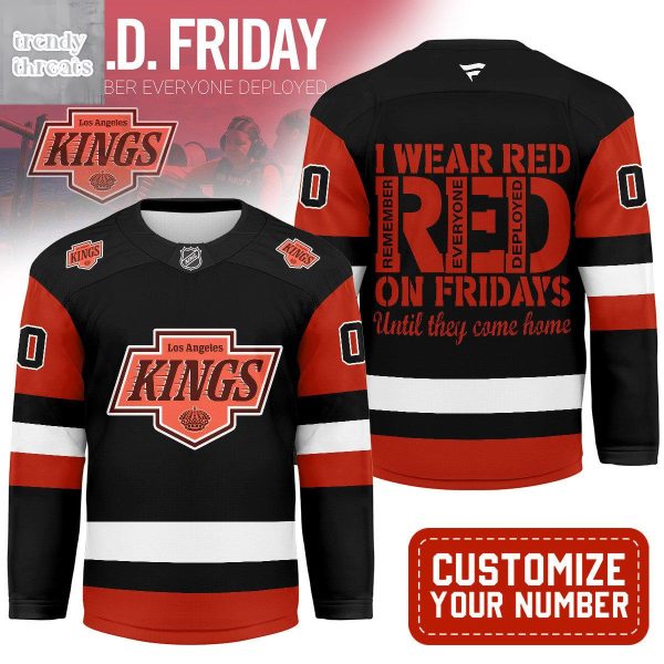 Los Angeles Kings Red Friday Hockey Jersey