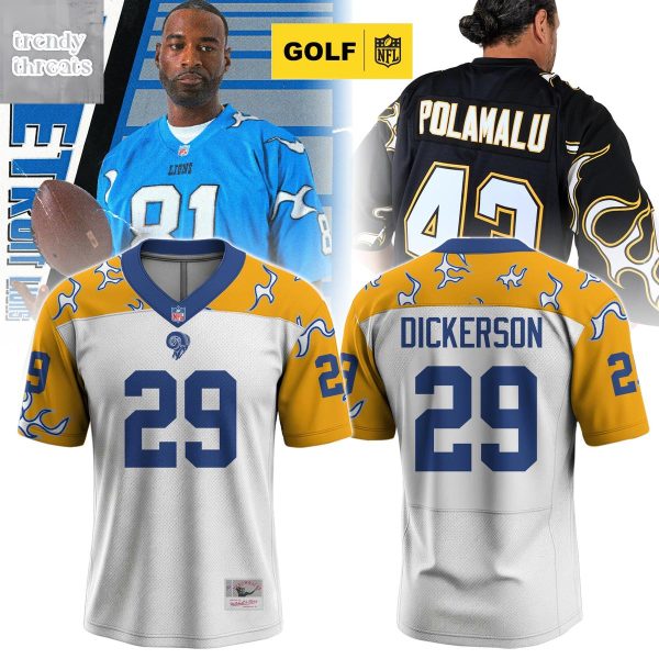 Los Angeles Rams Legacy Eric Dickerson #29 Flame Jersey