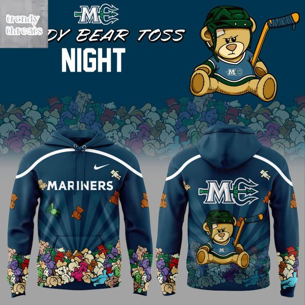 Maine Mariners Teddy Bear Toss Night 2025 Hoodie T-Shirt