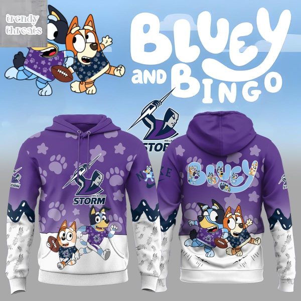 Melbourne Storm x Bluey & Bingo Christmas 2025 Hoodie