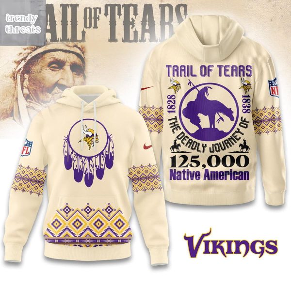 Minnesota Vikings Trail Of Tears Native American Hoodie Shirt