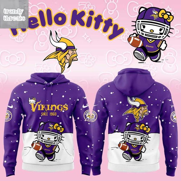 Minnesota Vikings x Hello Kitty XMas Hoodie T-Shirt