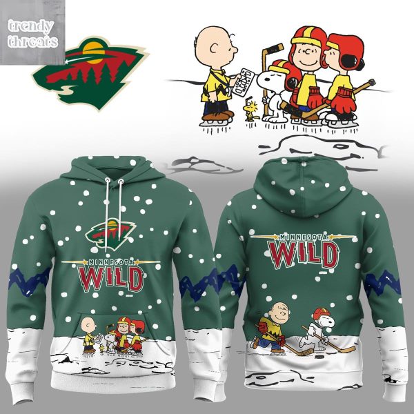 Minnesota Wild x Snoopy Christmas Gift Hoodie