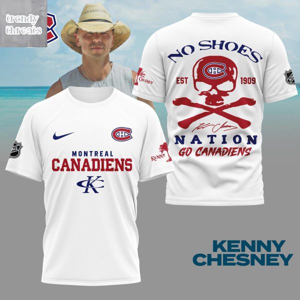 Montreal Canadiens Kenny Chesney No Shoes Nation T-Shirt