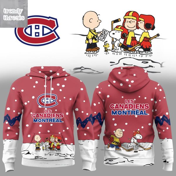 Montreal Canadiens x Snoopy Christmas Gift Hoodie