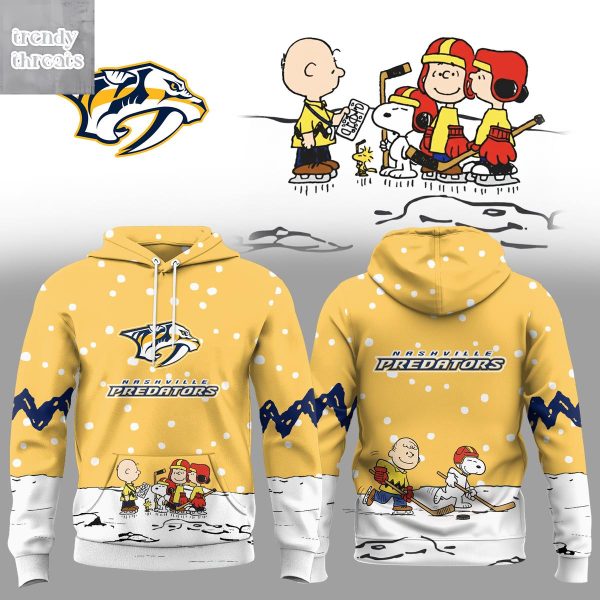 Nashville Predators x Snoopy Christmas Gift Hoodie