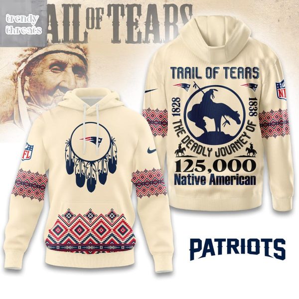 New England Patriots Trail Of Tears Native American Hoodie Shirt