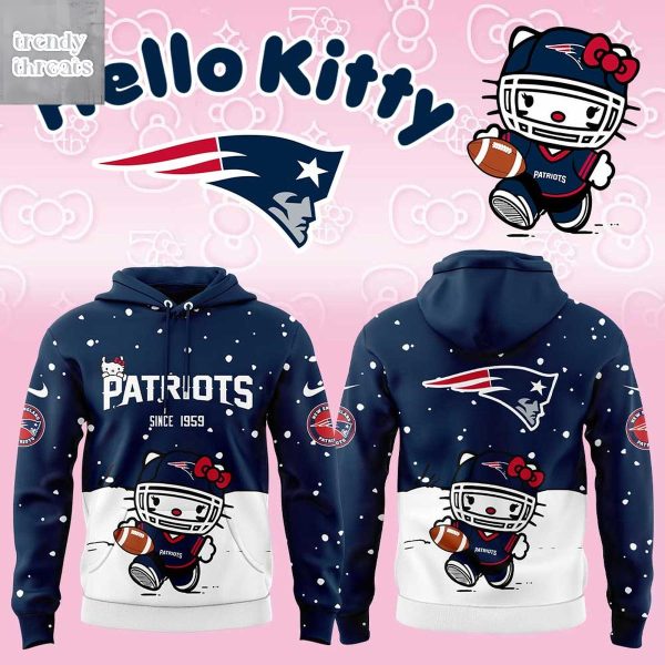 New England Patriots x Hello Kitty XMas Hoodie T-Shirt