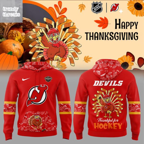 New Jersey Devils Happy Thanksgiving 2025 Hoodie T-Shirt