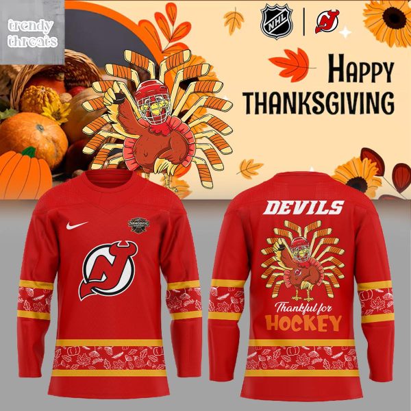 New Jersey Devils Happy Thanksgiving 2025 Jersey