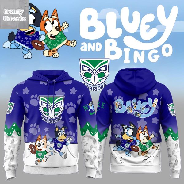 New Zealand Warriors x Bluey & Bingo Christmas 2025 Hoodie