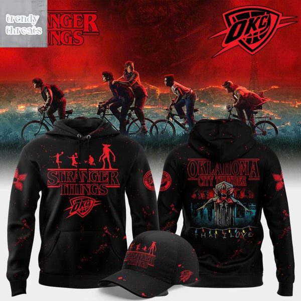 Oklahoma City Thunder x Stranger Things 2025 Hoodie Shirt