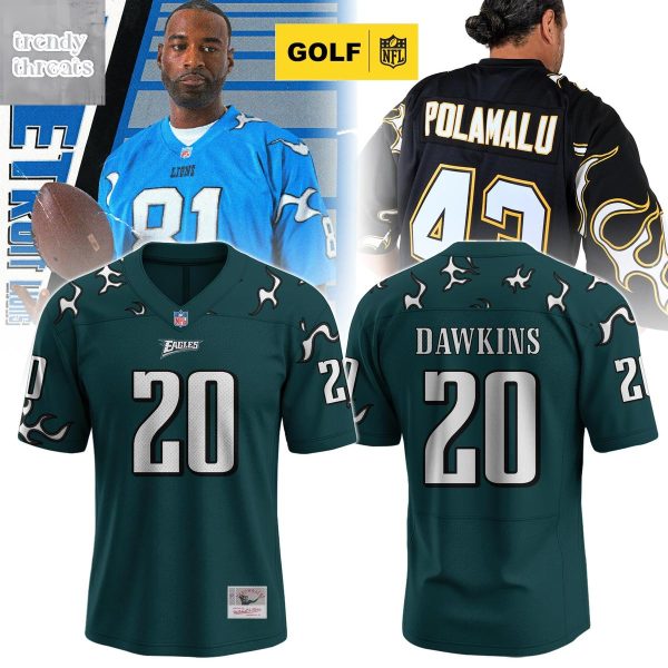 Philadelphia Eagles Brian Dawkins #20 Flame Jersey