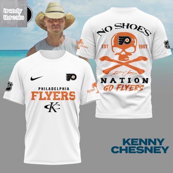 Philadelphia Flyers Kenny Chesney No Shoes Nation T-Shirt