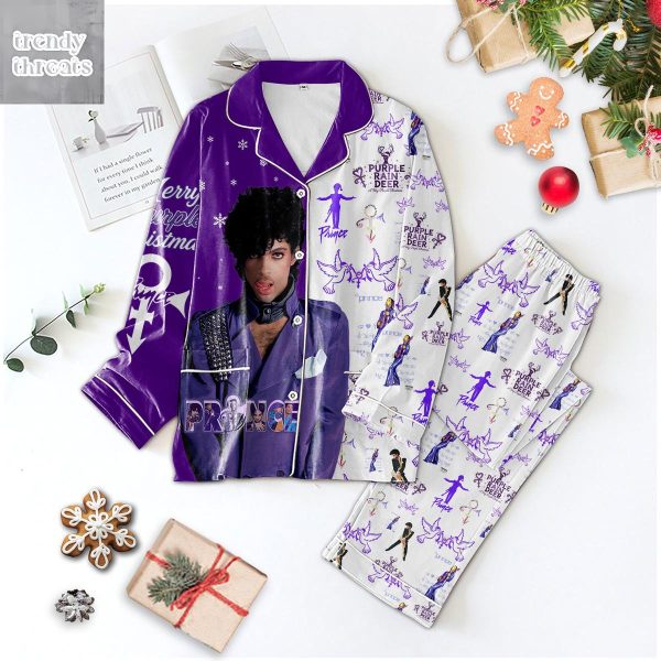 Prince Purple Rain Deer Pajamas Set