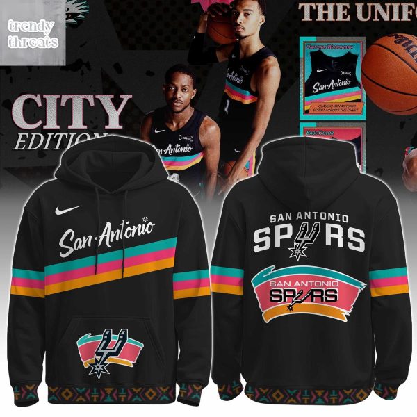 San Antonio Spurs 2025 Classic Colors City Hoodie Shirt