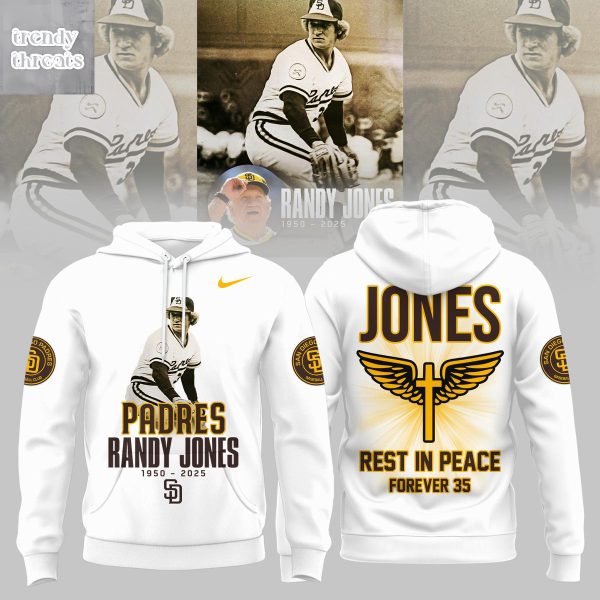San Diego Padres Forever Randy Jones 2025 Hoodie T-Shirt