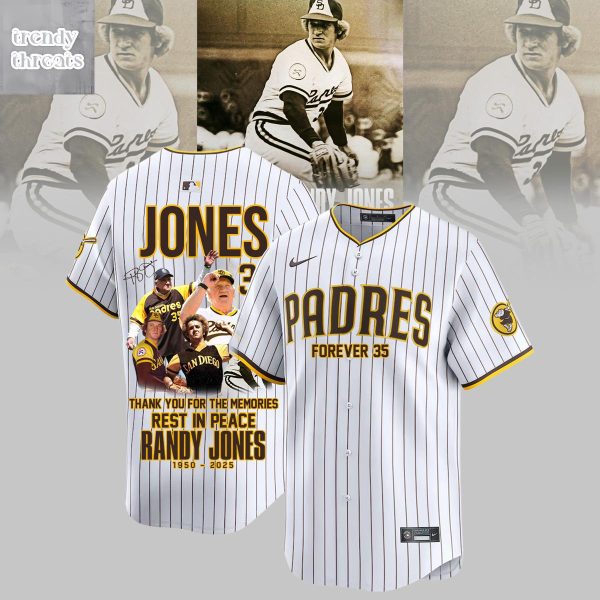 San Diego Padres Forever Randy Jones 2025 Jersey