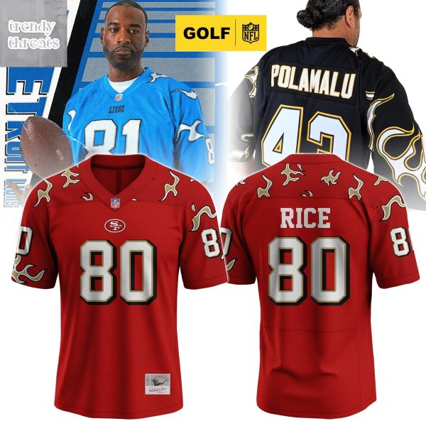 San Francisco 49ers Jerry Rice #80 Flame Jersey