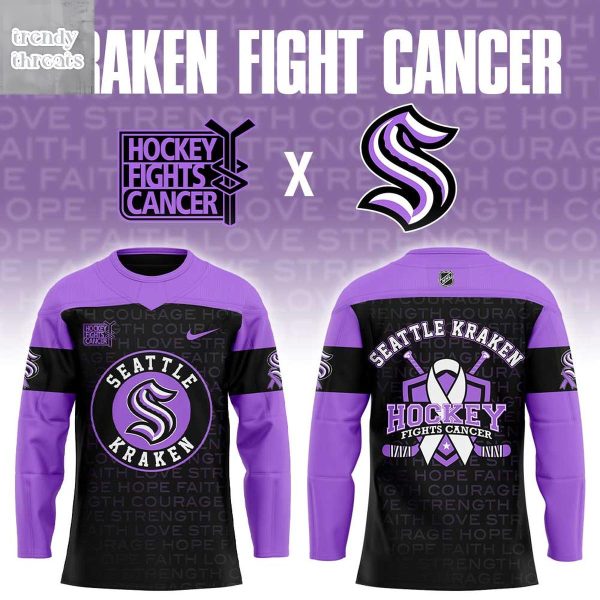 Seattle Kraken Hockey Fights Cancer 2025 Hockey Jersey