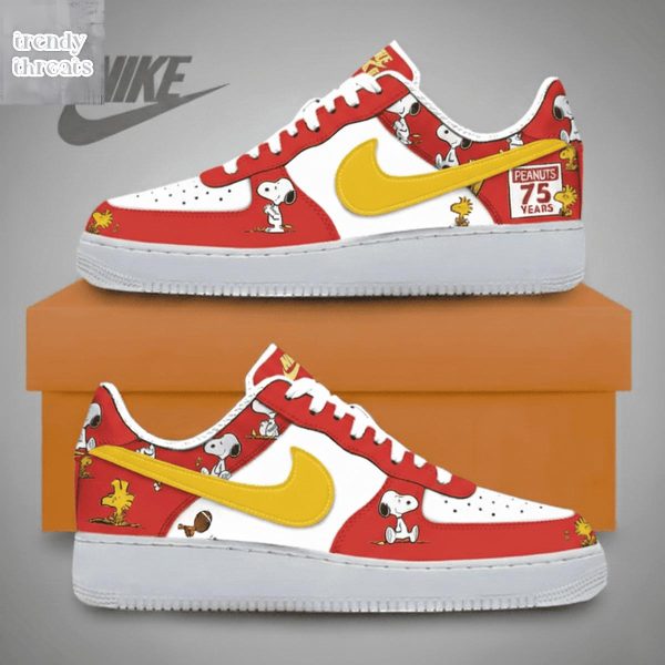 Snoopy Peanuts 75 Years Air Force 1 Shoes