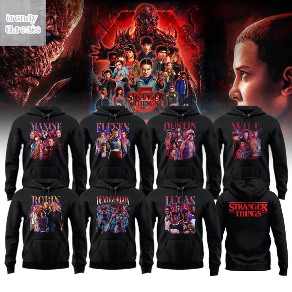 Stranger Things 5 Characters Special Hoodie Shirt