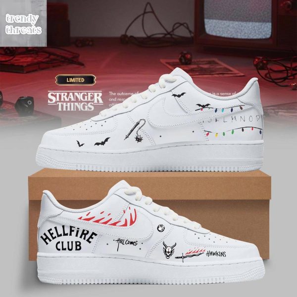 Stranger Things Hellfire Club Air Force 1 Shoes