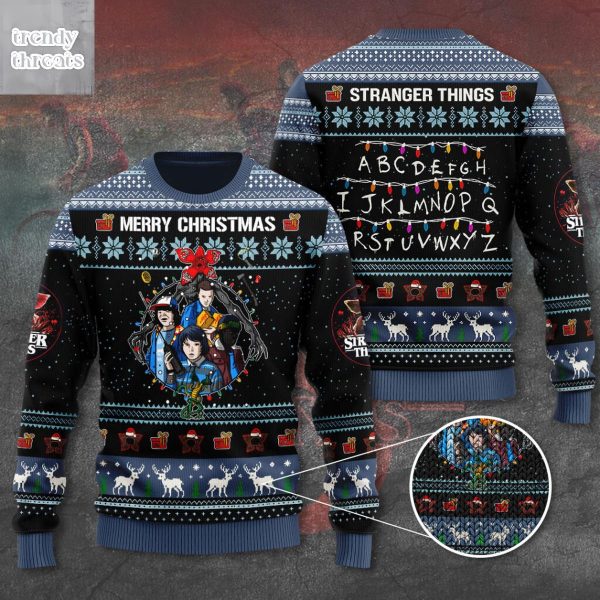 Stranger Things Merry Christmas One Last Adventure Ugly Sweater