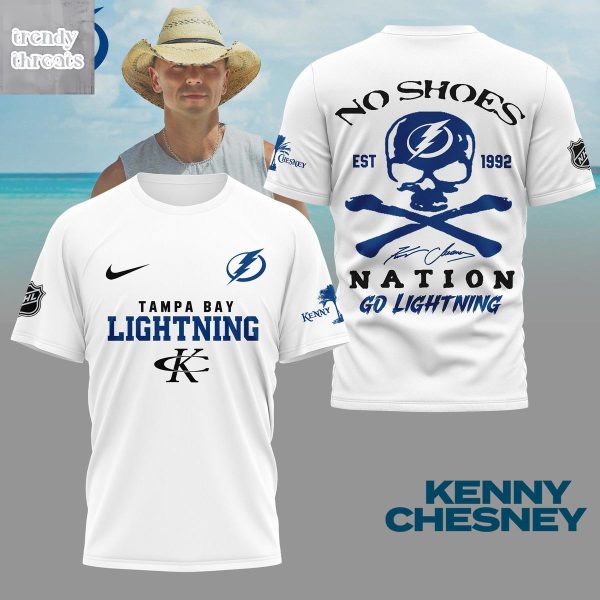 Tampa Bay Lightning Kenny Chesney No Shoes Nation T-Shirt