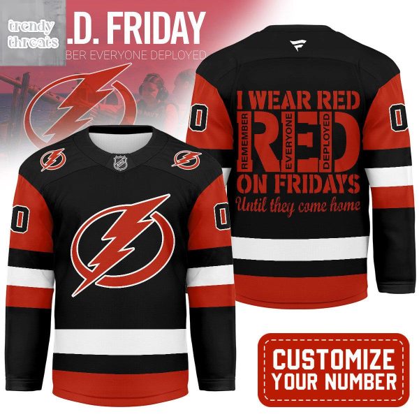 Tampa Bay Lightning Red Friday Hockey Jersey
