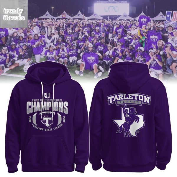 Tarleton State Football 2025 Conference Champions Hoodie Shirt