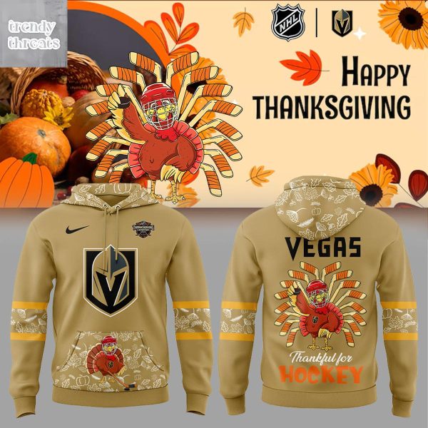 Vegas Golden Knights Happy Thanksgiving 2025 Hoodie T-Shirt