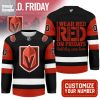 Vegas Golden Knights Red Friday Hockey Jersey