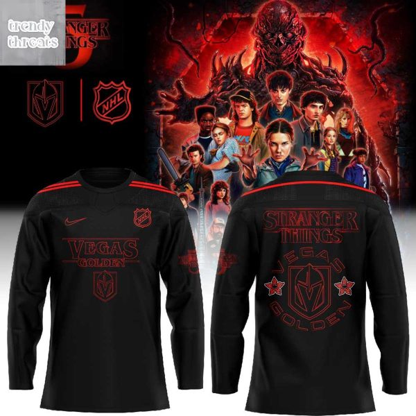 Vegas Golden Knights Stranger Things 5 Hockey Jersey
