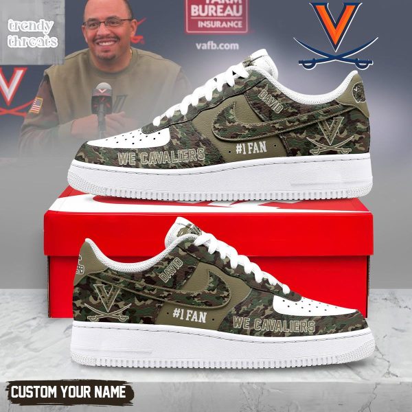 Virginia Cavaliers Camo Veterans Air Force 1 Shoes