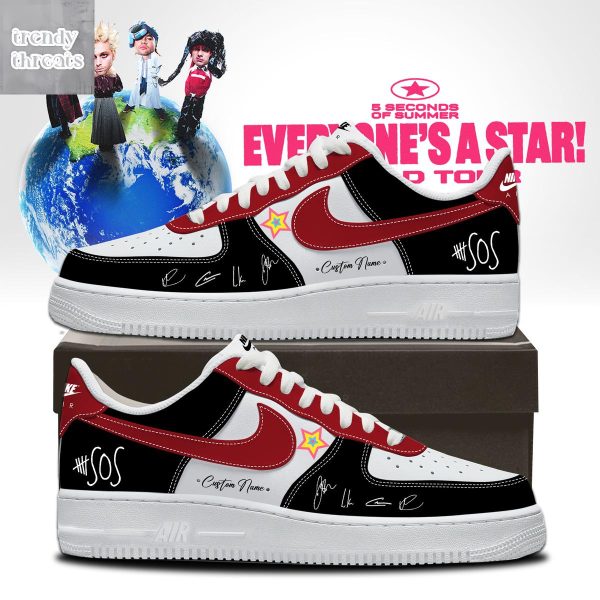 5 Seconds Of Summer Everyone’s A Star World Tour Air Force 1 Shoes