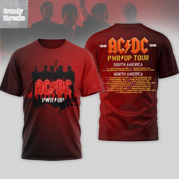 ACDC 2026 PWR Up Tour In America Shirt