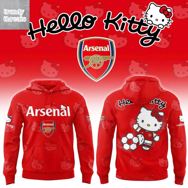 Arsenal x Hello Kitty Hoodie Shirt