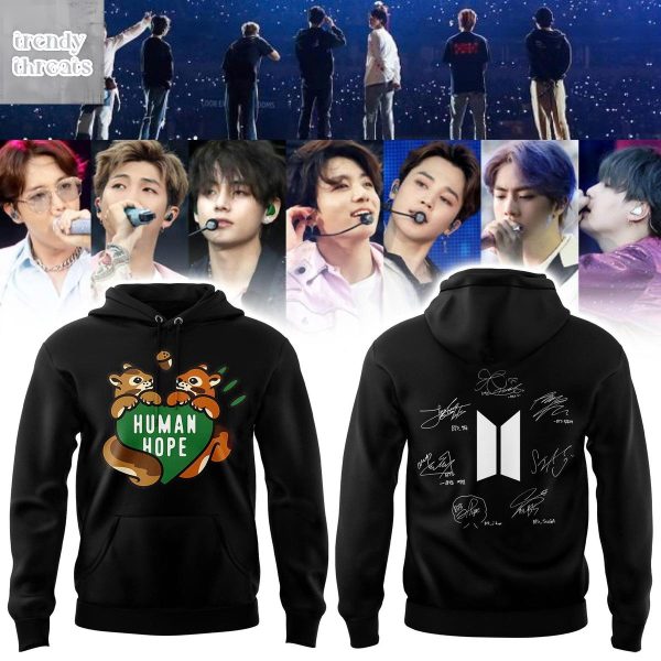 BTS Low Gauge Knit Human Hope Hoodie T-Shirt
