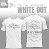 Baltimore Ravens White Out 2026 Hoodie T Shirt
