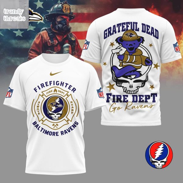 Baltimore Ravens x Grateful Dead Firefighter Shirt