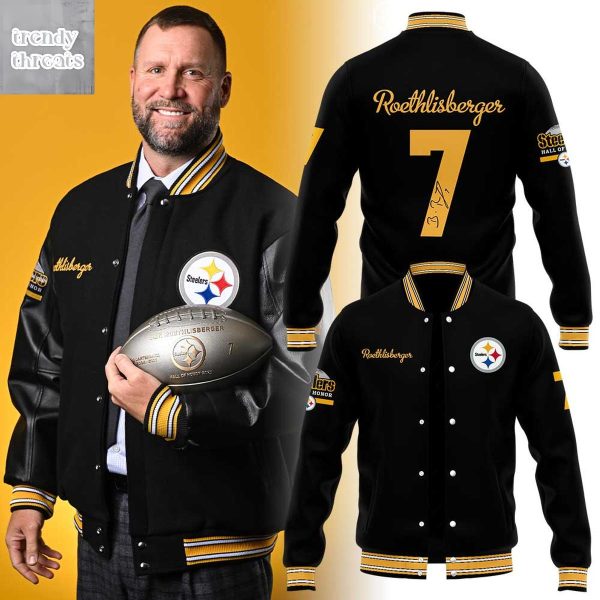 Ben Roethlisberger Of The Pittsburgh Steelers Has Been Inducted Into The Hall Of Honor Baseball Jacket