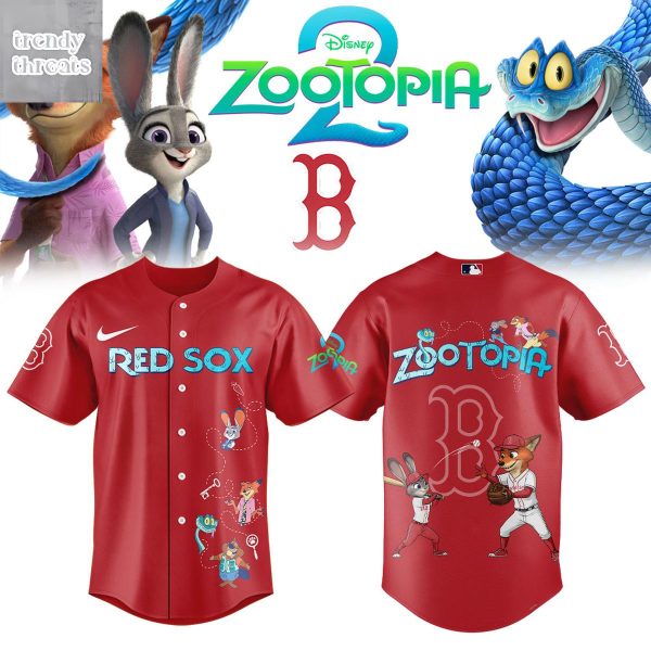 Boston Red Sox x Zootopia 2 Jersey