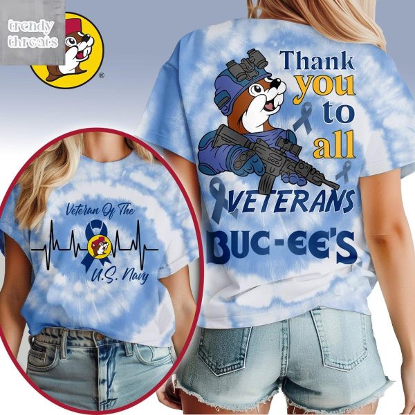Buc-ee’s Thank You To All Veterans US Navy T-Shirt