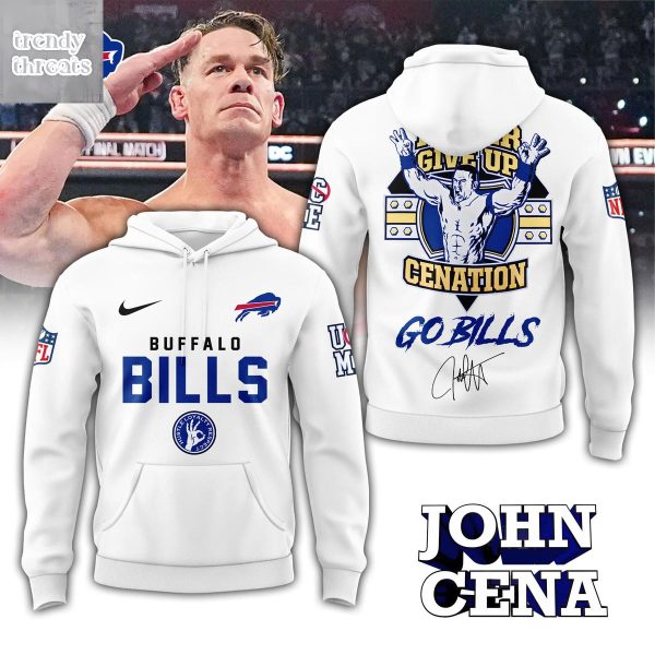 Buffalo Bills x John Cena Never Give Up Cenation Hoodie Shirt