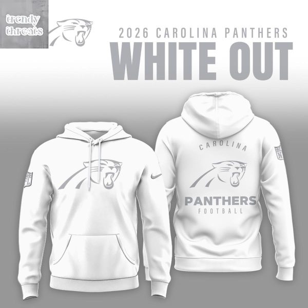 Carolina Panthers White Out 2026 Hoodie T-Shirt