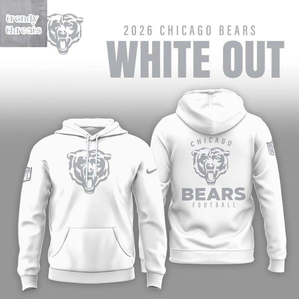 Chicago Bears White Out 2026 Hoodie T-Shirt