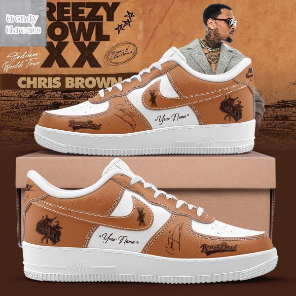Chris Brown Breezy Bowl XX 2026 Tour Air Force 1 Shoes