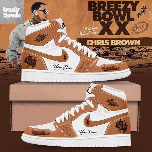 Chris Brown Breezy Bowl XX 2026 Tour Air Jordan 1 Shoes